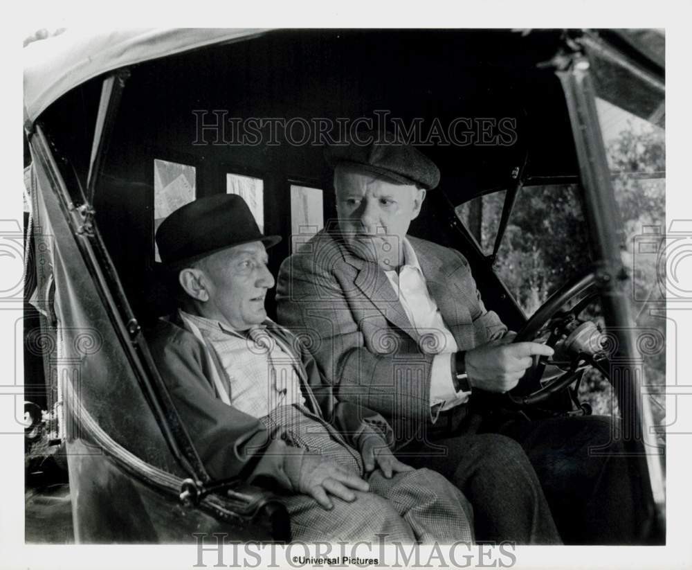 1975 Press Photo Billy Barty and Rod Steiger in 