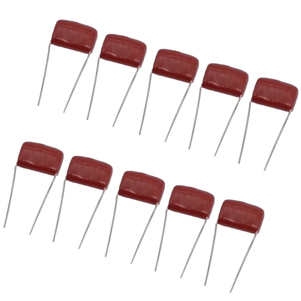 10pcs CBB Metallized Film Capacitor 0.0022uf 2.2nf 2200pf 222J 1250V