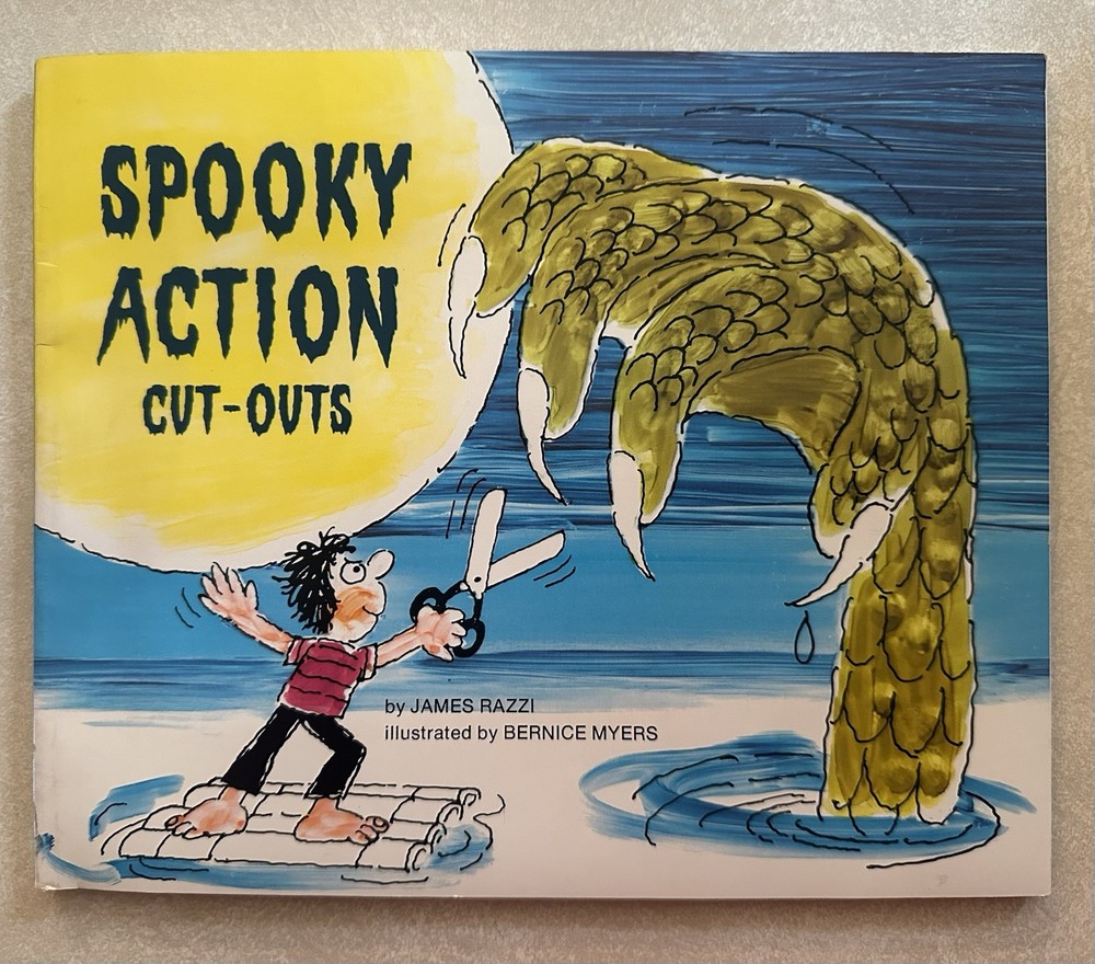 Spooky Action Cut-Outs Vintage James Razzi Bernice Myers Scholastic 1980 Book