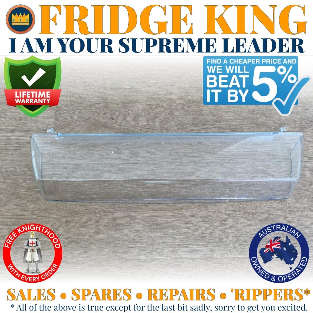 M1368080 Westinghouse fridge dairy shelf cover door FITS ALL WSE6970 WSE7000