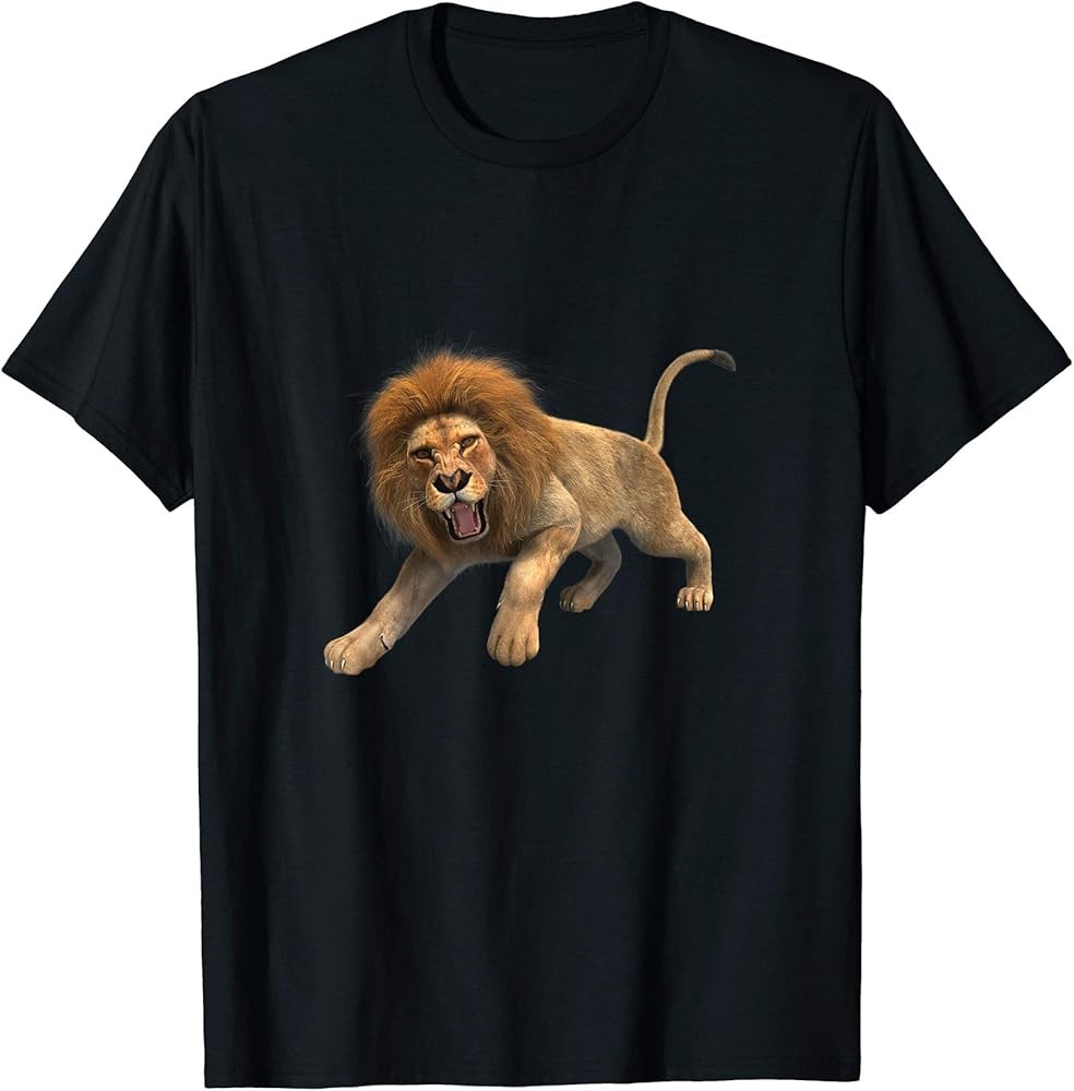 Male Lion with Mane T-Shirt