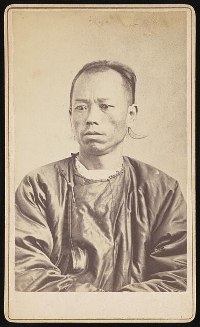 Ting Ah Sing, alias On Sing, head-and-shoulders portrait, facing slightly left