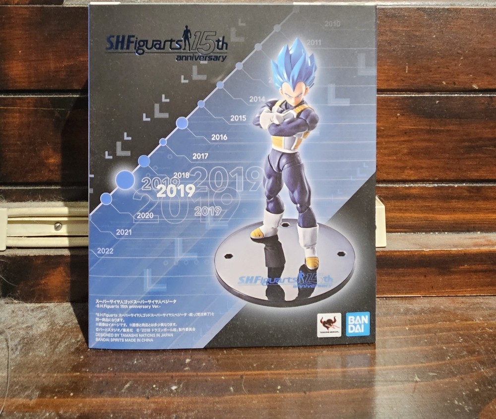 S.H.Figuarts Dragon Ball Super Vegeta Blue SSGSS 15th Anniversary Version