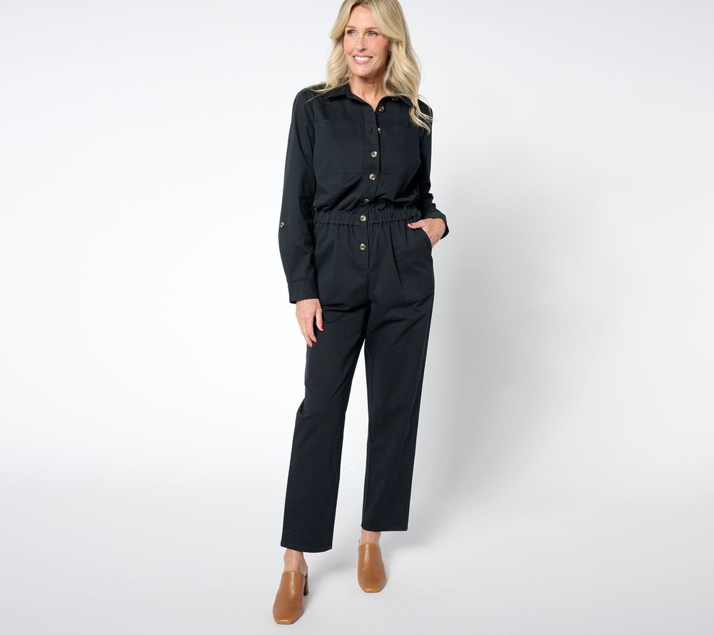 Joan Rivers Classics Collection Women's Plus Sz Dress 1X Regular Black A655577
