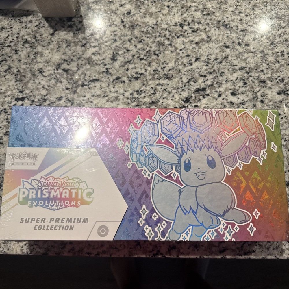 Pokémon TCG Scarlet & Violet Prismatic Evolutions Super-Premium Collection Box