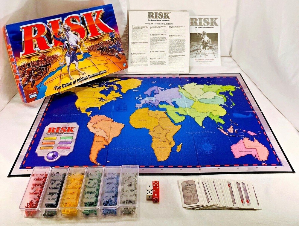 1998 Risk Board Game by Parker Brothers Complete in Very Good Cond FREE SHIPPING