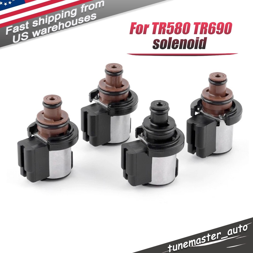 4PCS Torque Converter AWD Control & Lock-Up Solenoid For Subaru CVT TR580 TR690