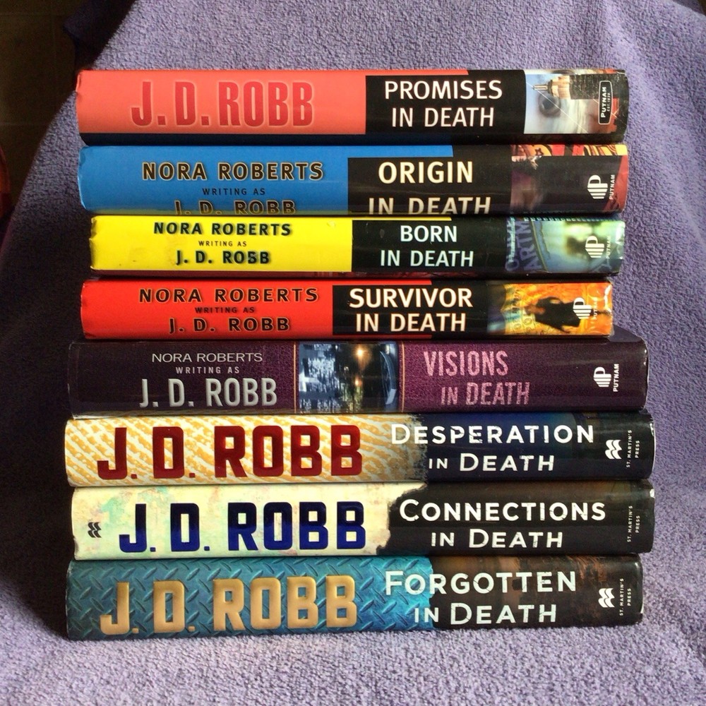 J.D. Robb / Nora Roberts book lot of 8 IN DEATH SERIES Some First Ed. Hardcover