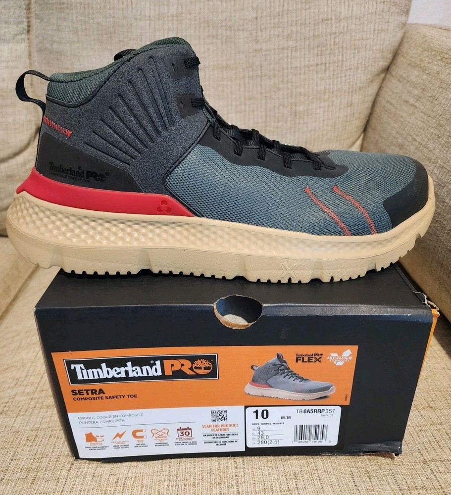 Timberland Mens Setra Taupe Work & Safety Boots Size 10
