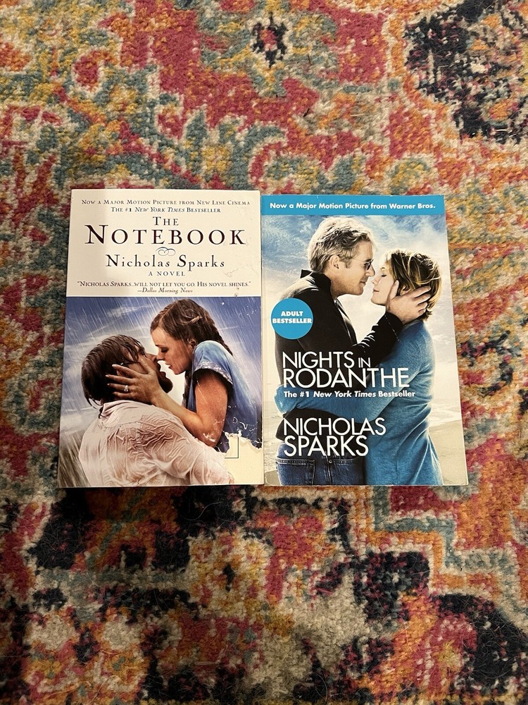 Nicholas Sparks Book Lot Of 2 Pb The Notebook, Nights In Rodanthe PBs