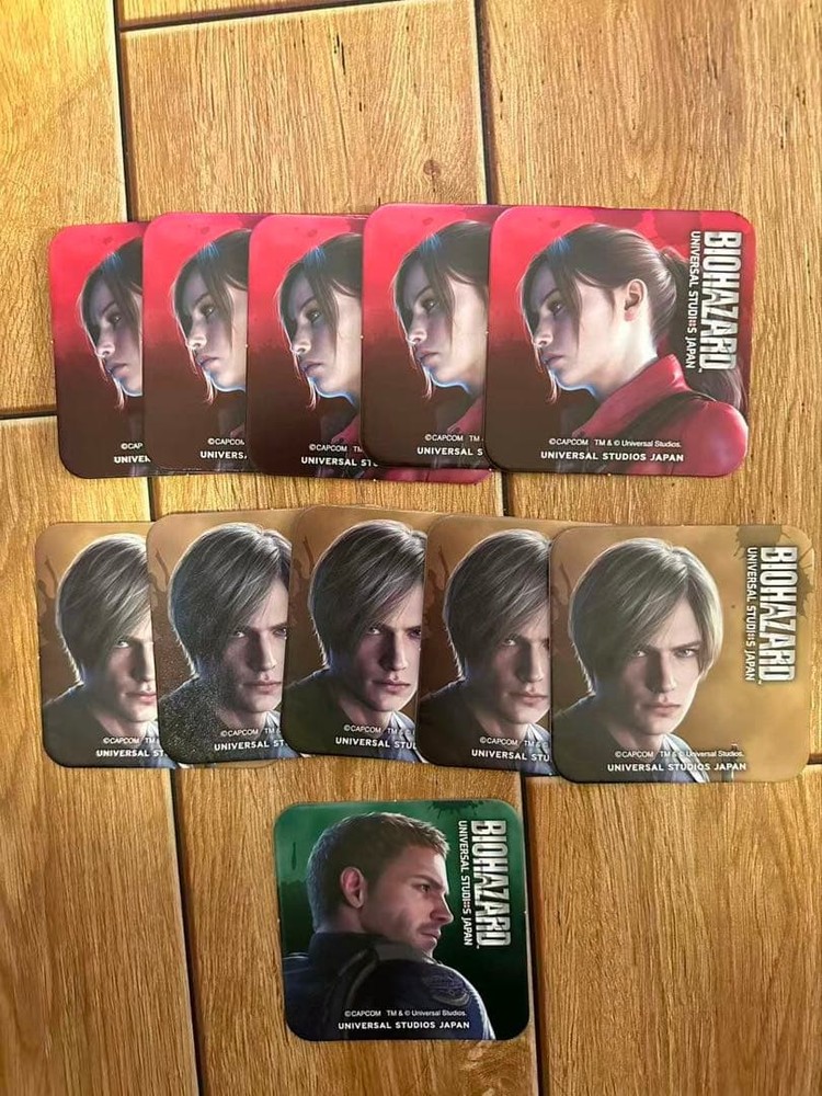 Resident Evil USJ Novelty Coaster 3-Piece Complete Set Knight of Heroes
