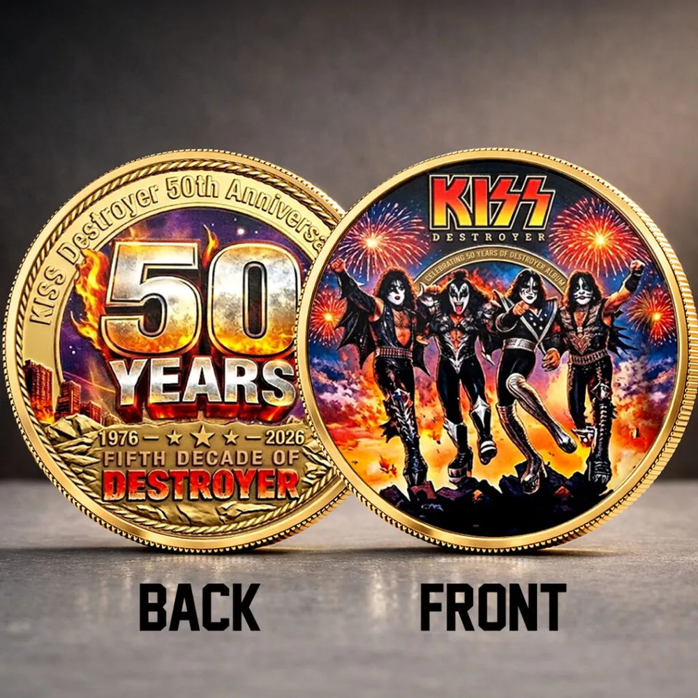 KISS Medal Coin Rock N Roll Merchandise Gene Paul Ace Peter Fan Token Souvenir