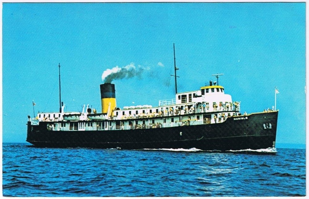 Postcard S S Norisle Tobermory To South Bay Mouth Manitoulin Island Ontario