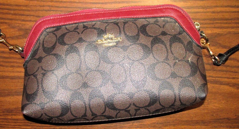 Coach Lillie Carryall Women's Leather Mini Handbag - Brown/Black