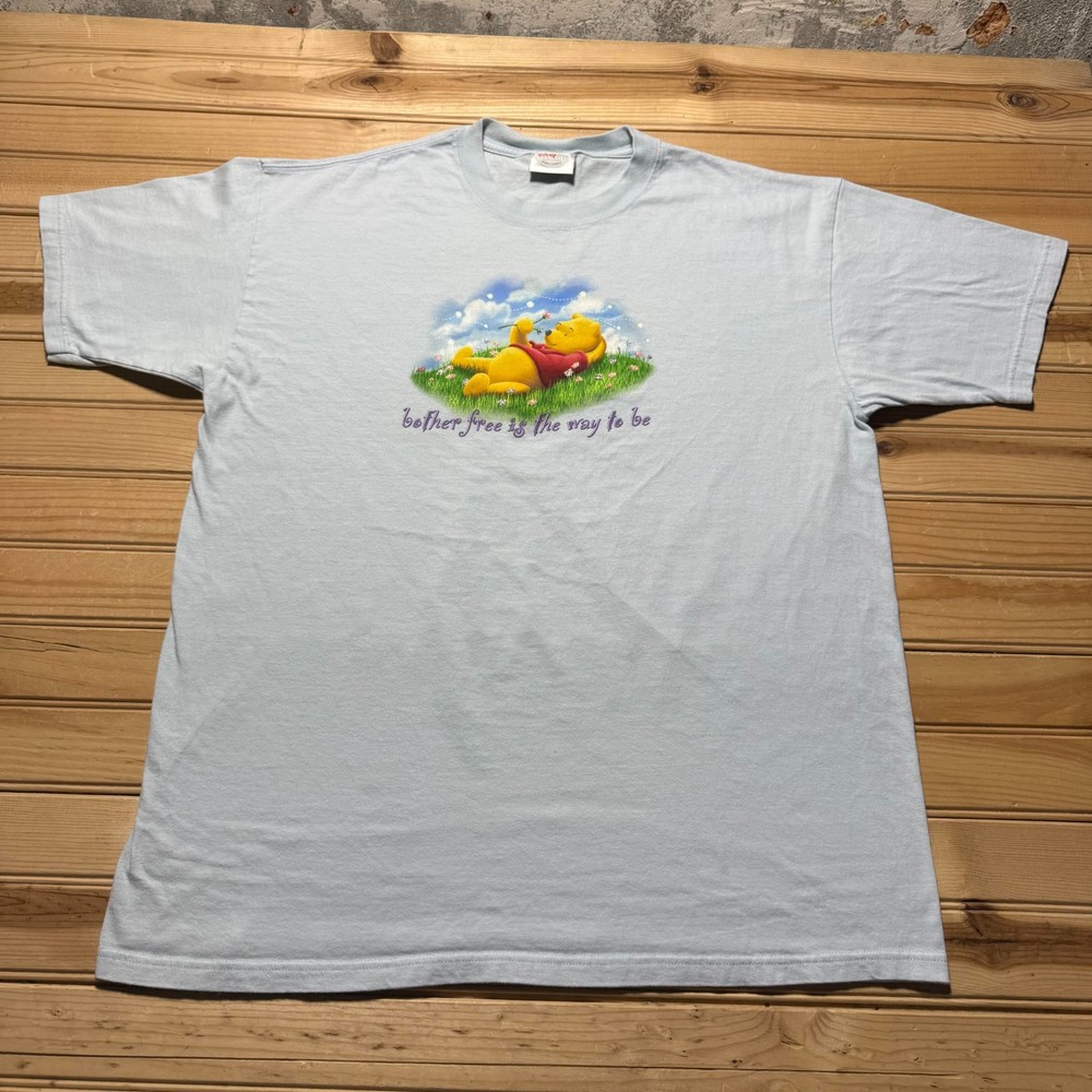 Vintage 90s Disney Original Winnie The Pooh Flower Nature Graphic T-Shirt - XL