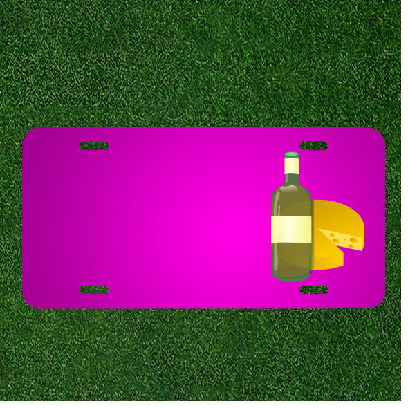 Custom Personalized Car License Plate for Cheese Dairy Alcohol Names