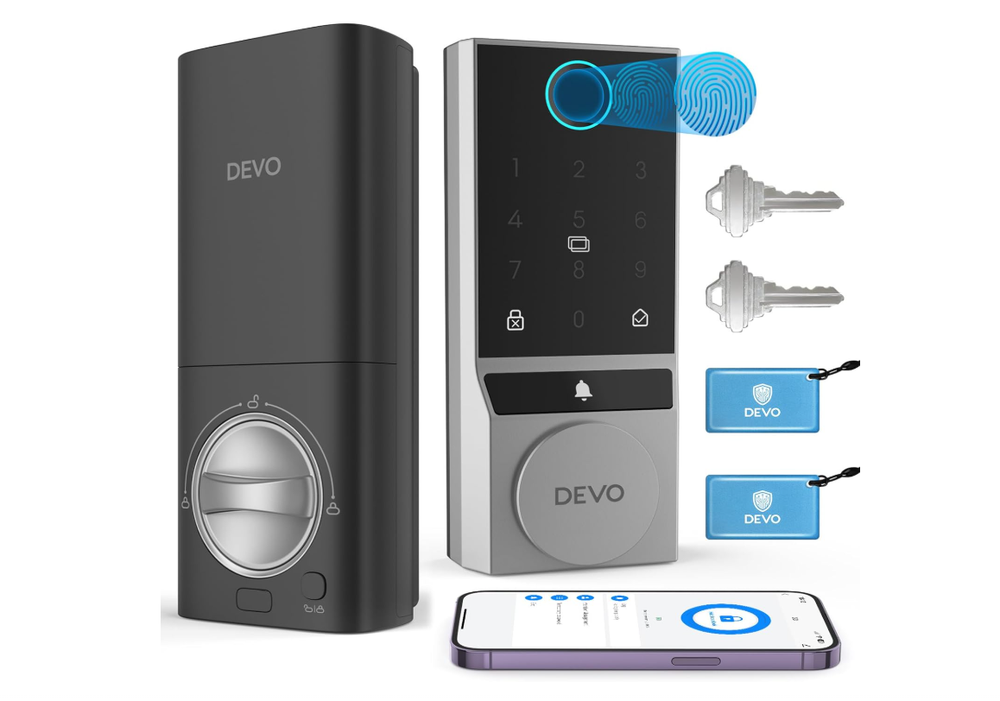 G3 Smart Lock Fingerprint Keyless Entry with Doorbell for Front Door Security