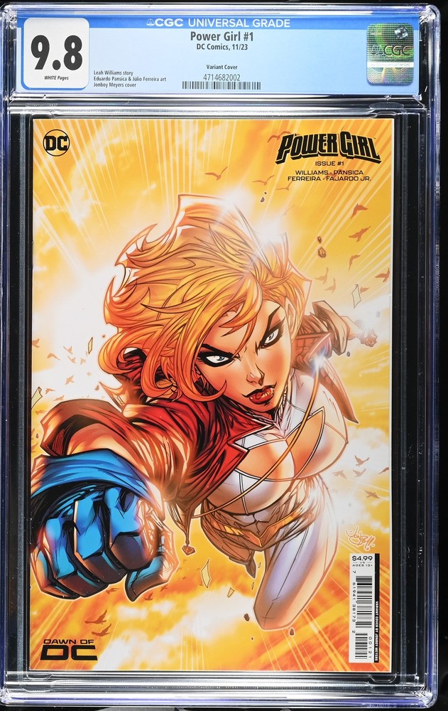 Power Girl 1 CGC 9.8 Jonboy Meyers Variant Cover
