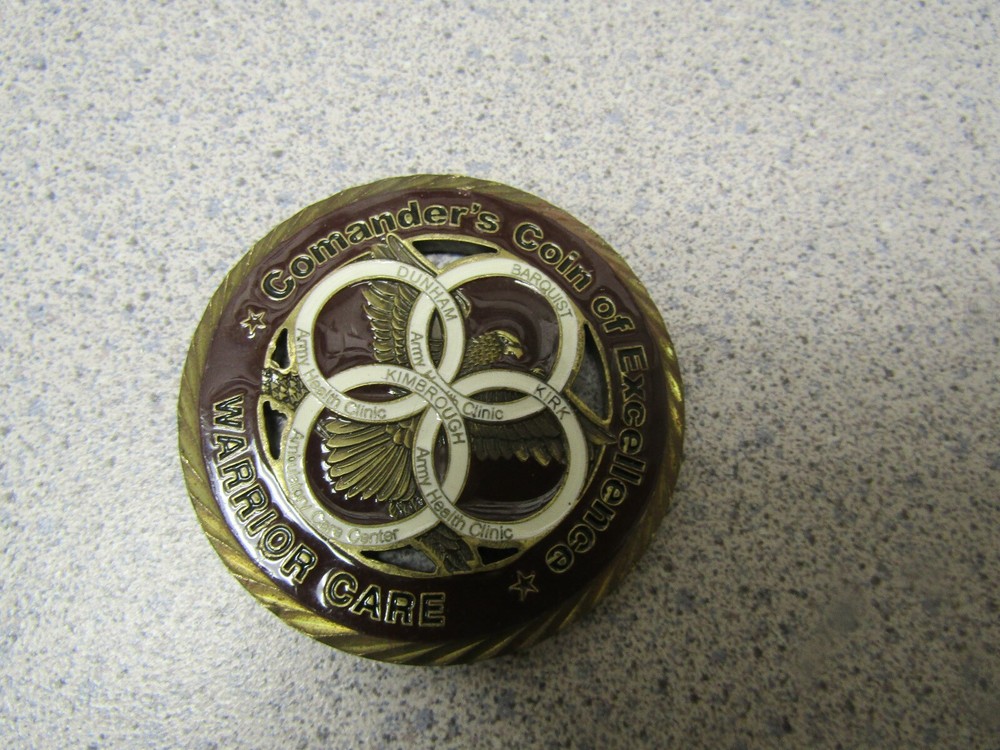 US Army MEDDAC Fort George Meade Warrior Care Commander Barquist Challenge Coin