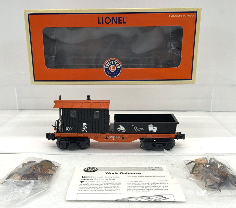 Lionel 6-36548 Halloween Work Caboose w Spider Load O Gauge New #1031