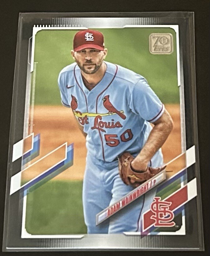 2021 Topps Series 2 Adam Wainwright Black Parallel /70 Cardinals #534 MLB Baseball Card