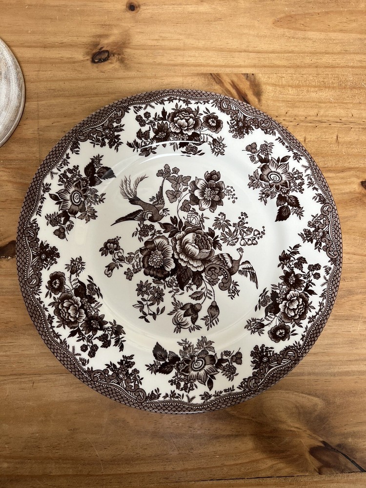 11” Royal Stafford ASIATIC PHEASANT Brown Dinner Plate