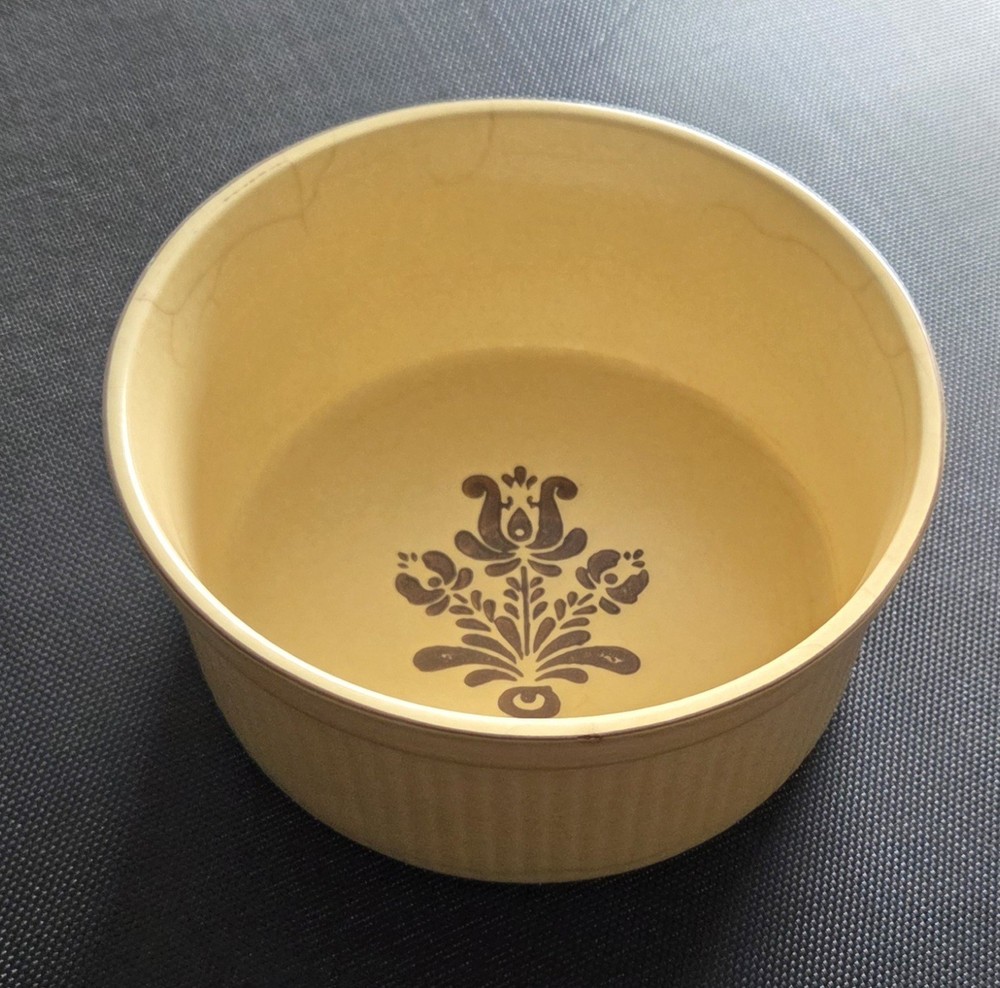 Vintage Pfaltzgraff Village Souffle Casserole Dish Stoneware Cookware 8