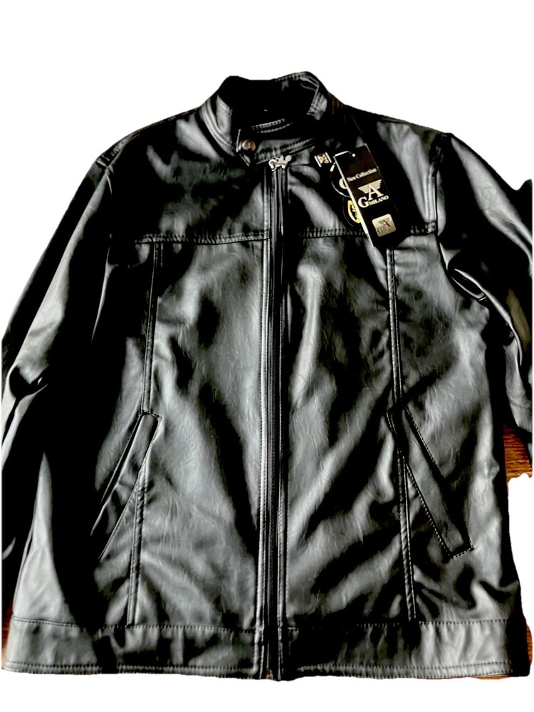 Giorgio Armani Milano Black Leather Jacket XL