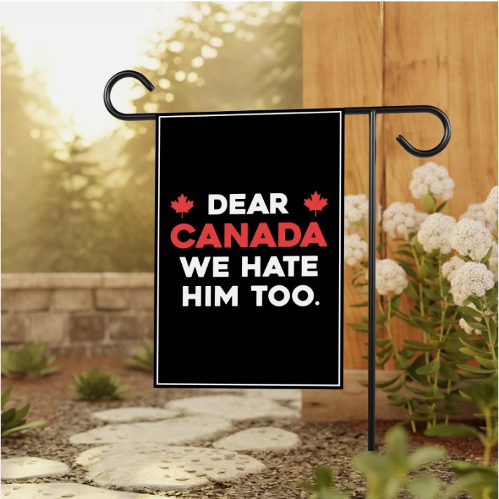 Anti-Trump Resist Fascism Canada House Garden Flag  