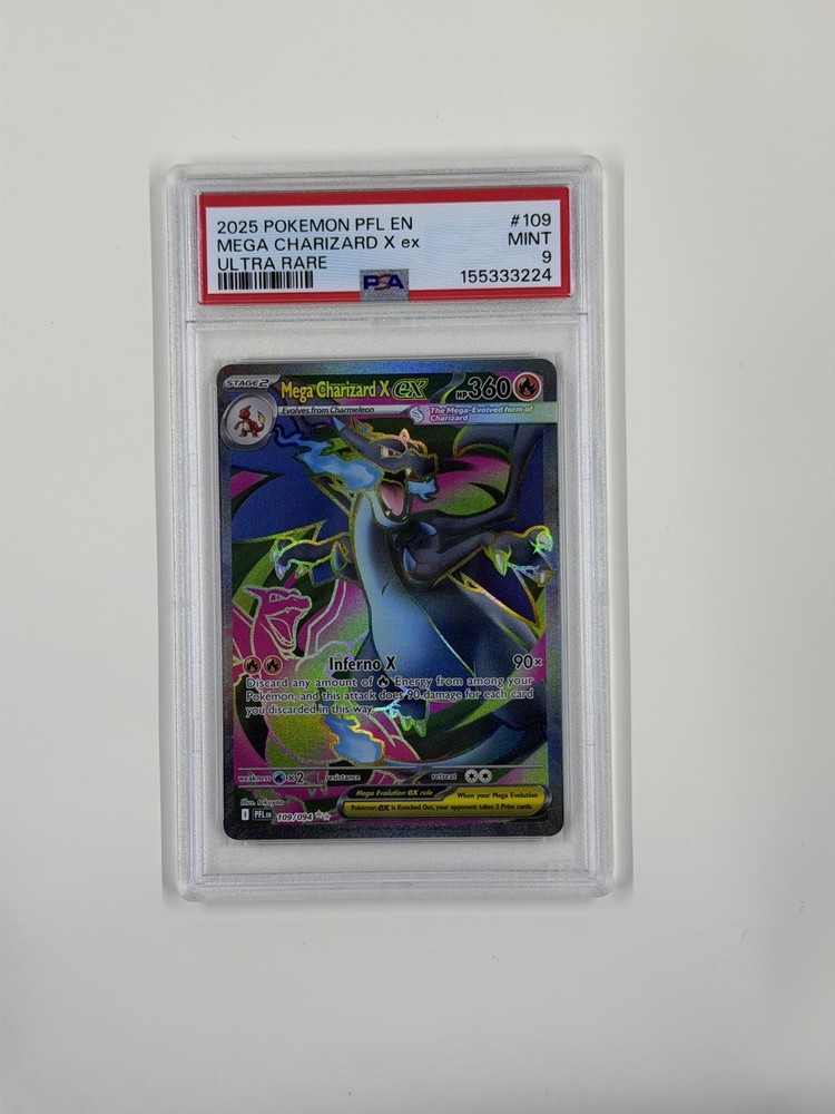 Mega Charizard X ex 109/094 Me02: Phantasmal Flames Holo! Ultra Rare 🔥🔥🔥