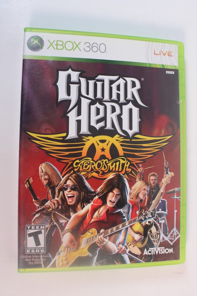 Guitar Hero Aerosmith (Microsoft Xbox 360) Authentic, Complete, Tested/works