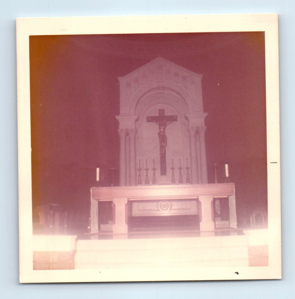 Old Vintage Square Color Photo ST CECILIA CATHEDRAL OMAHA NEBRASKA 1972