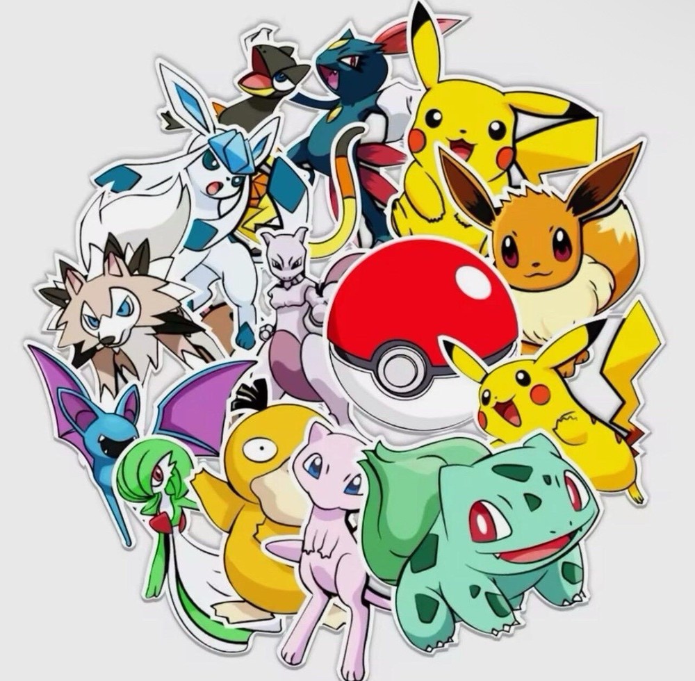 Pokemon Stickers (50 Pack Set)