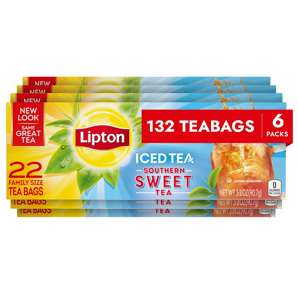 Southern Sweet Iced Tea Family Size Bags, 132 Count (22 Pack)