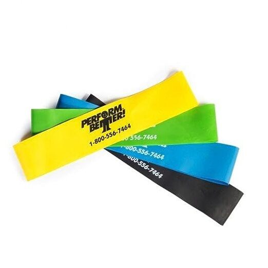 Mini Resistance Loop Exercise Bands Set of 4 12x2 for Fitness