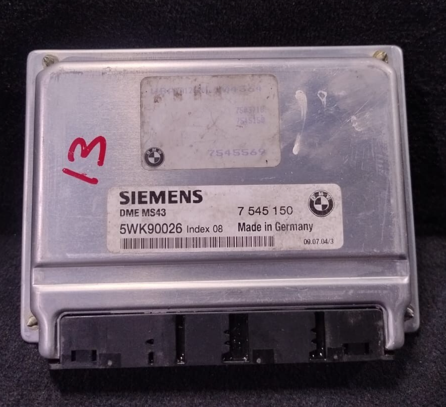 BMW 3 5 Z3 E36 E46 E39 3.0i M54  ENGINE CONTROL UNIT ECU ONLY DME MS43 - 7545150