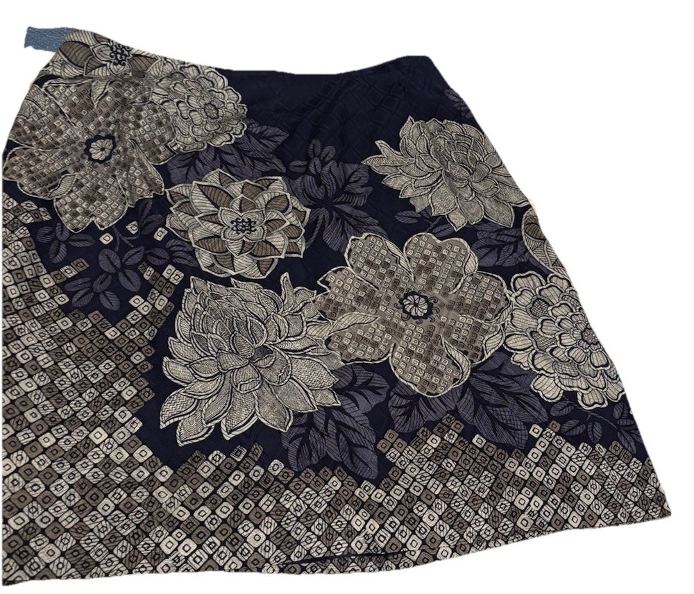 Women's Talbot Silk & Fully Lined Blue Skirt Size 16W Petite  Gorgeous