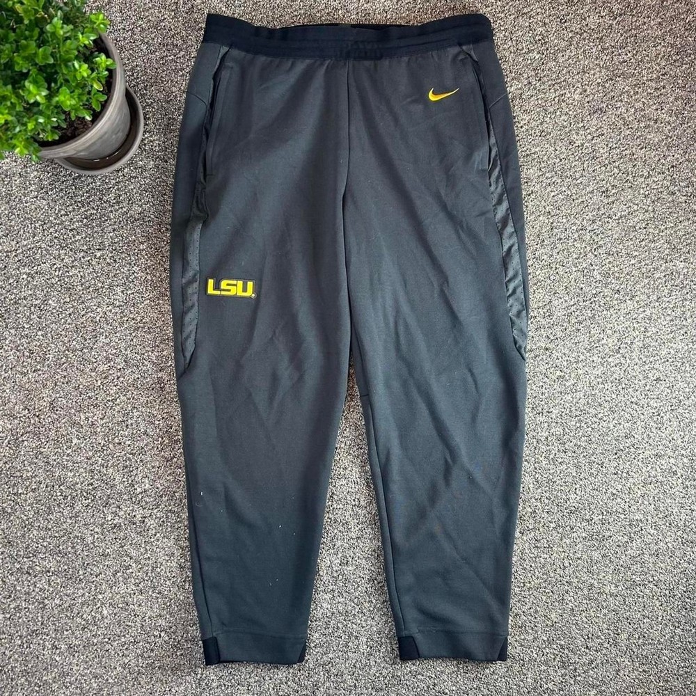 Nike Men's Black and Grey Joggers-tracksuits