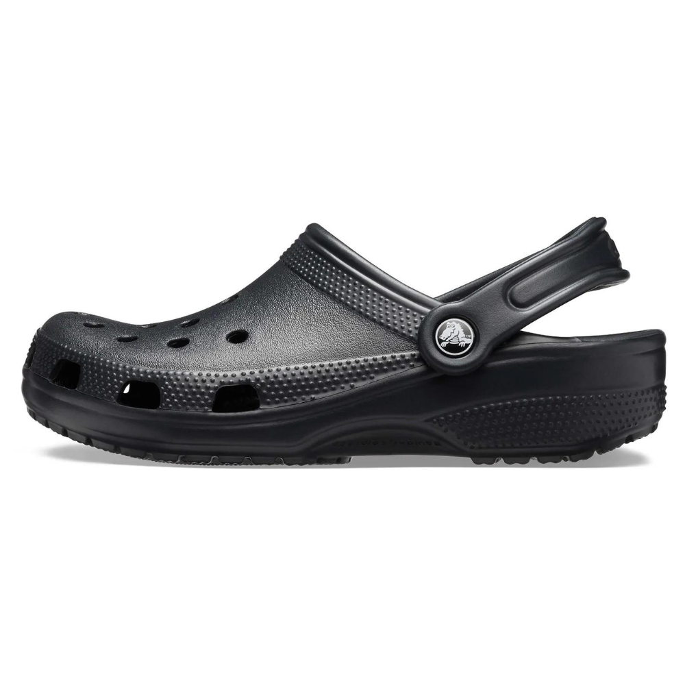 Crocs Classic Clog Unisex Black Slip On Water Friendly Sandals Men Women Shoes