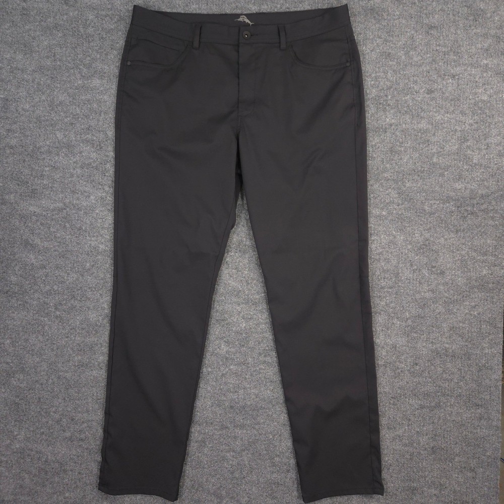 Tommy Bahama Tropic Line Performance Pants Mens *40X33* Black Golf Preppy Casual