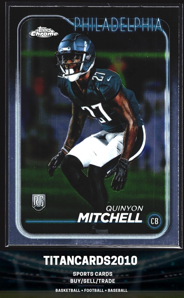 Quinyon Mitchell 2024 Topps Chrome Rookie Chrome RC Philadelphia Eagles #229