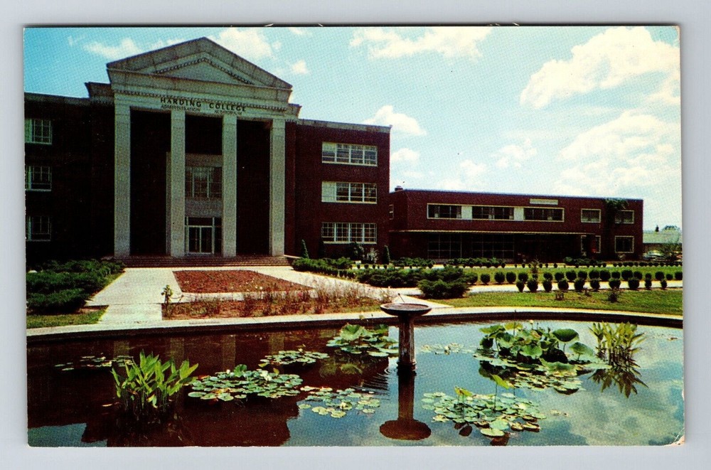 Searcy AR-Arkansas, Harding College, Administration Building, Vintage Postcard
