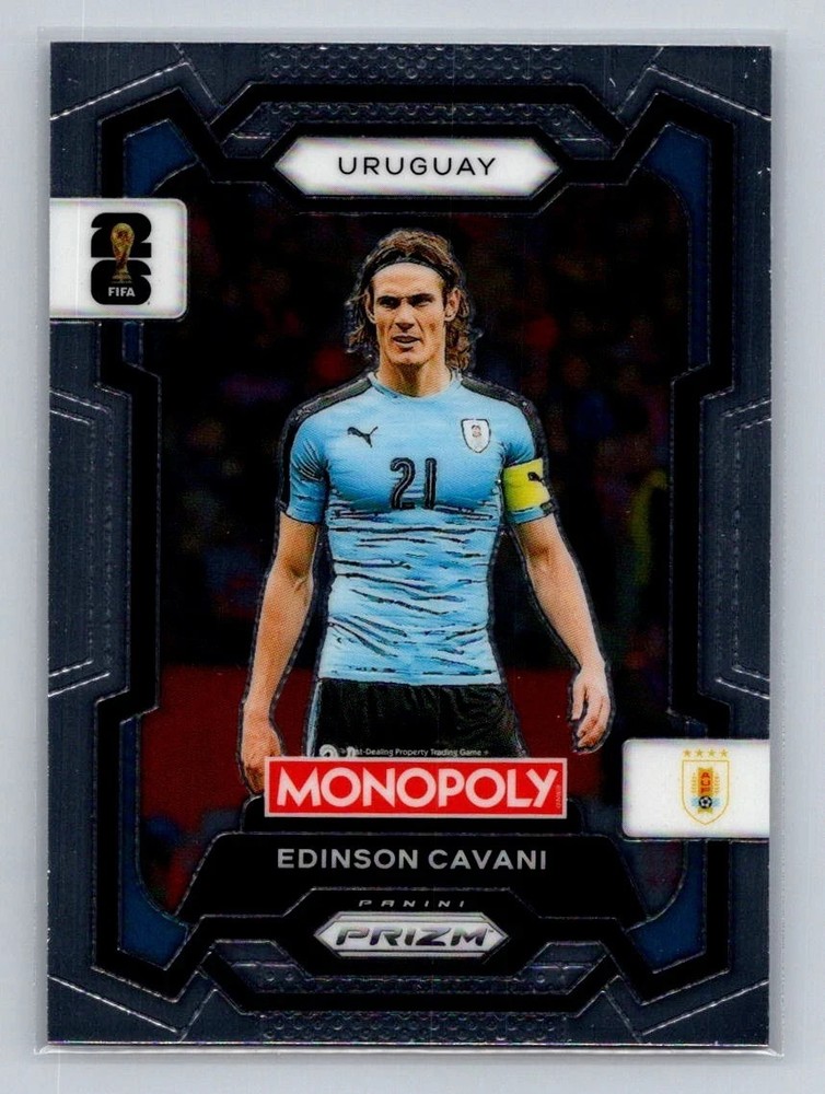 Edinson Cavani 2026 Monopoly Prizm Fifa World Cup #70 Uruguay Soccer