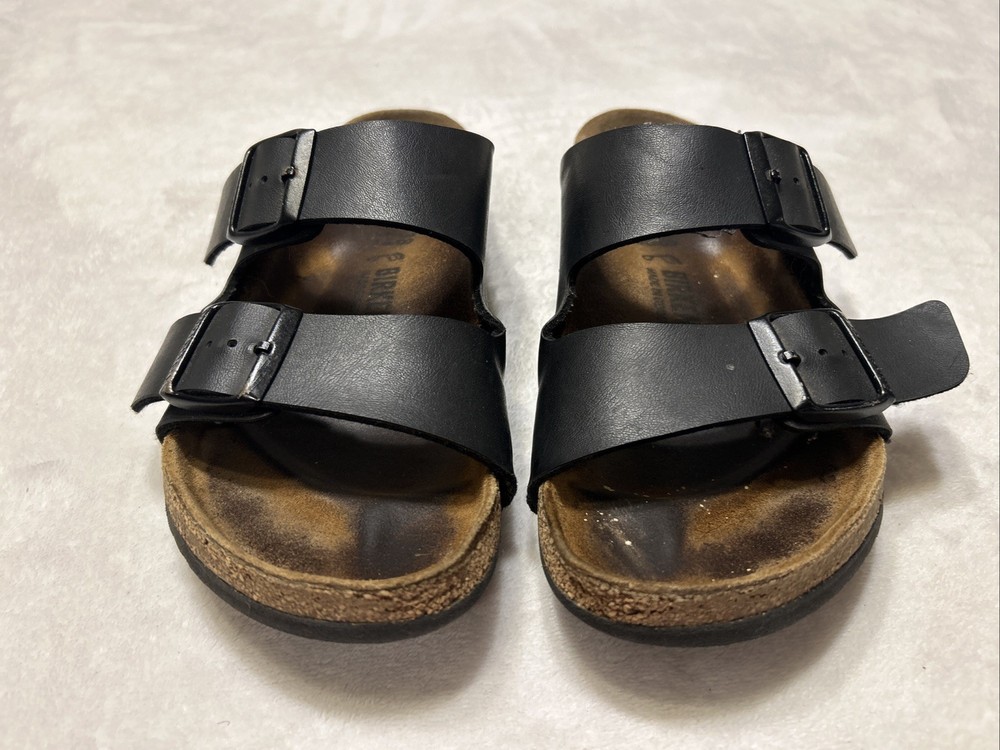 Birkenstock Sandals Women’s Size 38 US 7.5 Arizona Leather Cork Buckle Slip On