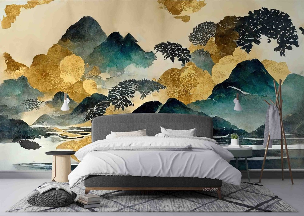 3D Japanese Landscape Illustration Wall Murals Wallpaper Murals Wall Sticker 2