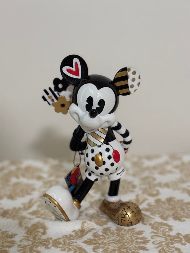 Romero Britto Disney Mickey Mouse Flower Art Pop Art Collectible