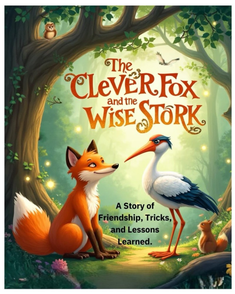 The Clever Fox and the Wise Stork: A Story of Friendship, Tricks, and Lessons Le