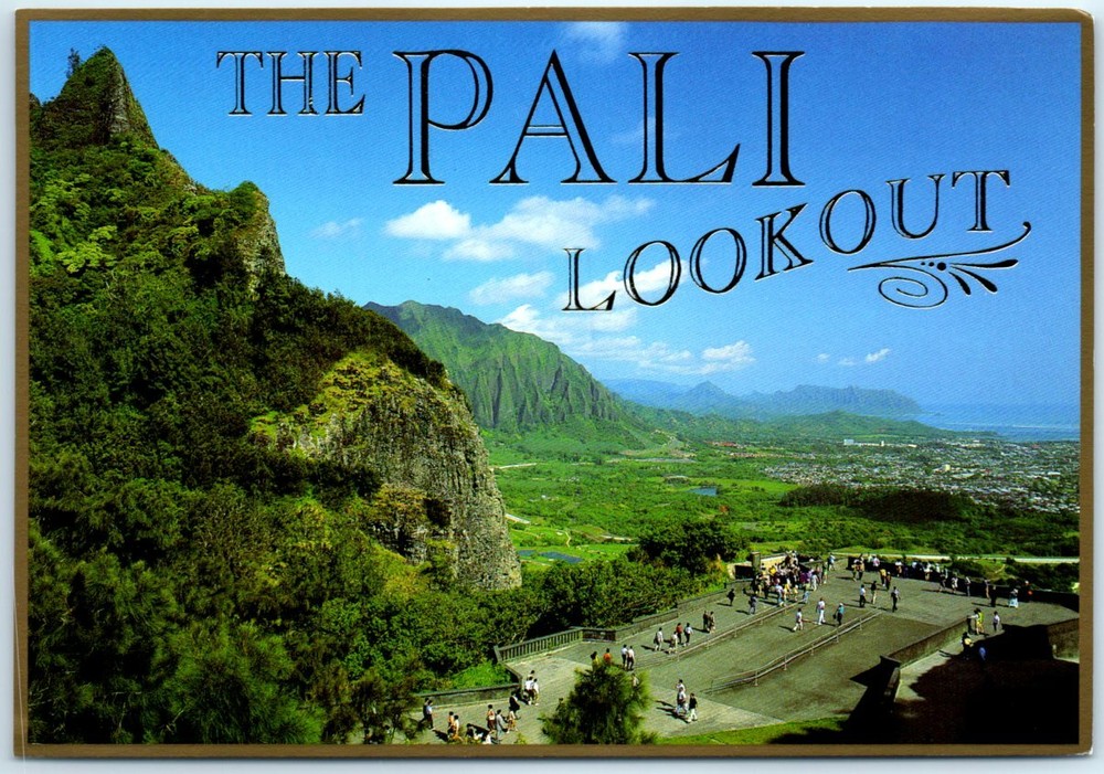 Postcard - The Nu‘uanu Pali Lookout - Hawaii