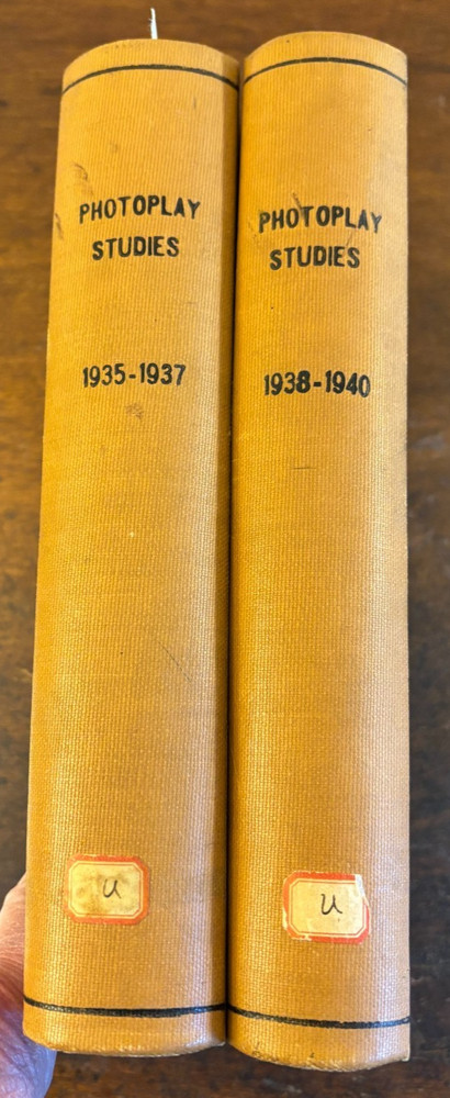 Photoplay Studies - 2 hardcover bound volumes 1935-37 & 1938-40 VG 70+ issues