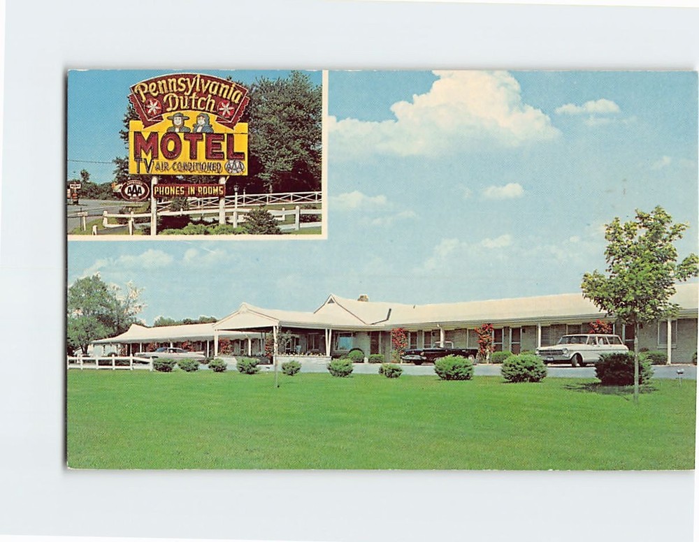 Postcard Pennsylvania Dutch Motel Denver Pennsylvania USA